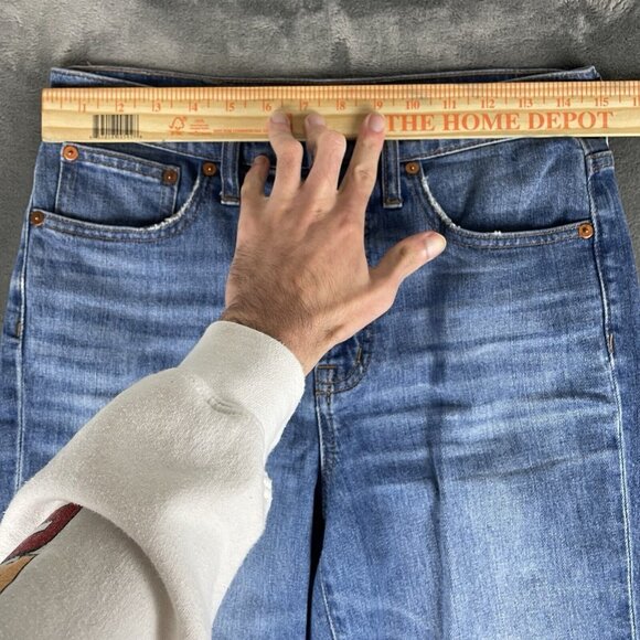 Madewell Jeans Womens 26 Blue The Perfect Vintage Straight Hi Rise Cropped - Picture 7 of 11